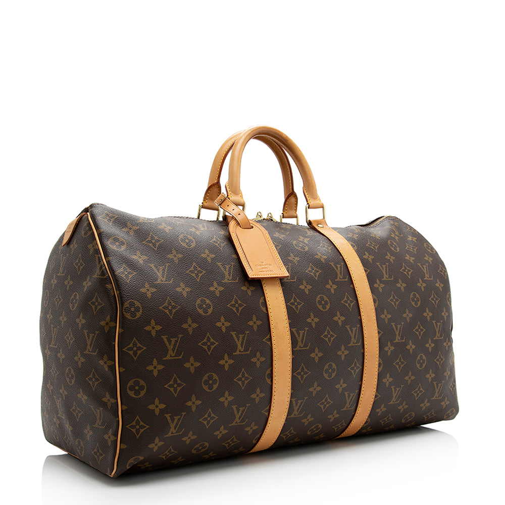 Louis Vuitton Vintage Monogram Canvas Keepall 50 Duffel Bag (SHF-21494)