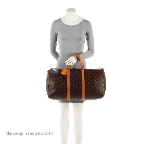 Louis Vuitton Vintage Monogram Canvas Keepall 50 Duffel Bag (SHF-21935) - Image 4