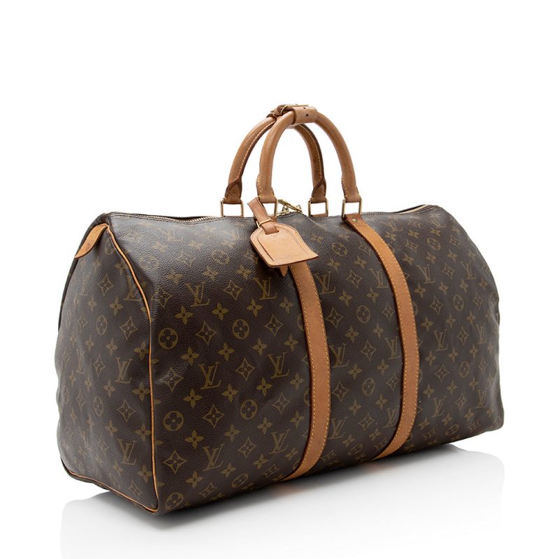 Louis Vuitton Vintage Monogram Canvas Keepall 50 Duffel Bag (SHF-21935)