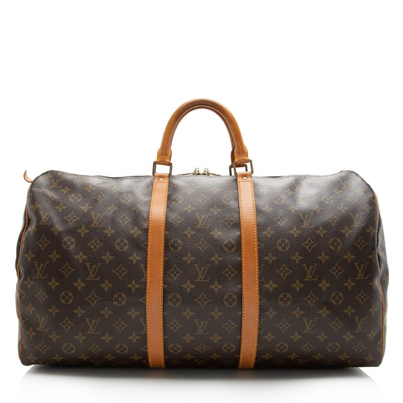 Louis Vuitton Vintage Monogram Canvas Keepall 55 Duffel Bag (SHF-16747) - Image 17