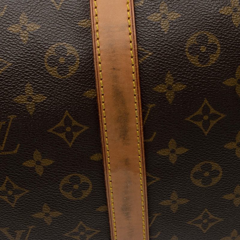 Louis Vuitton Vintage Monogram Canvas Keepall 55 Duffle Bag (SHF-s4h4Kj) - Image 19