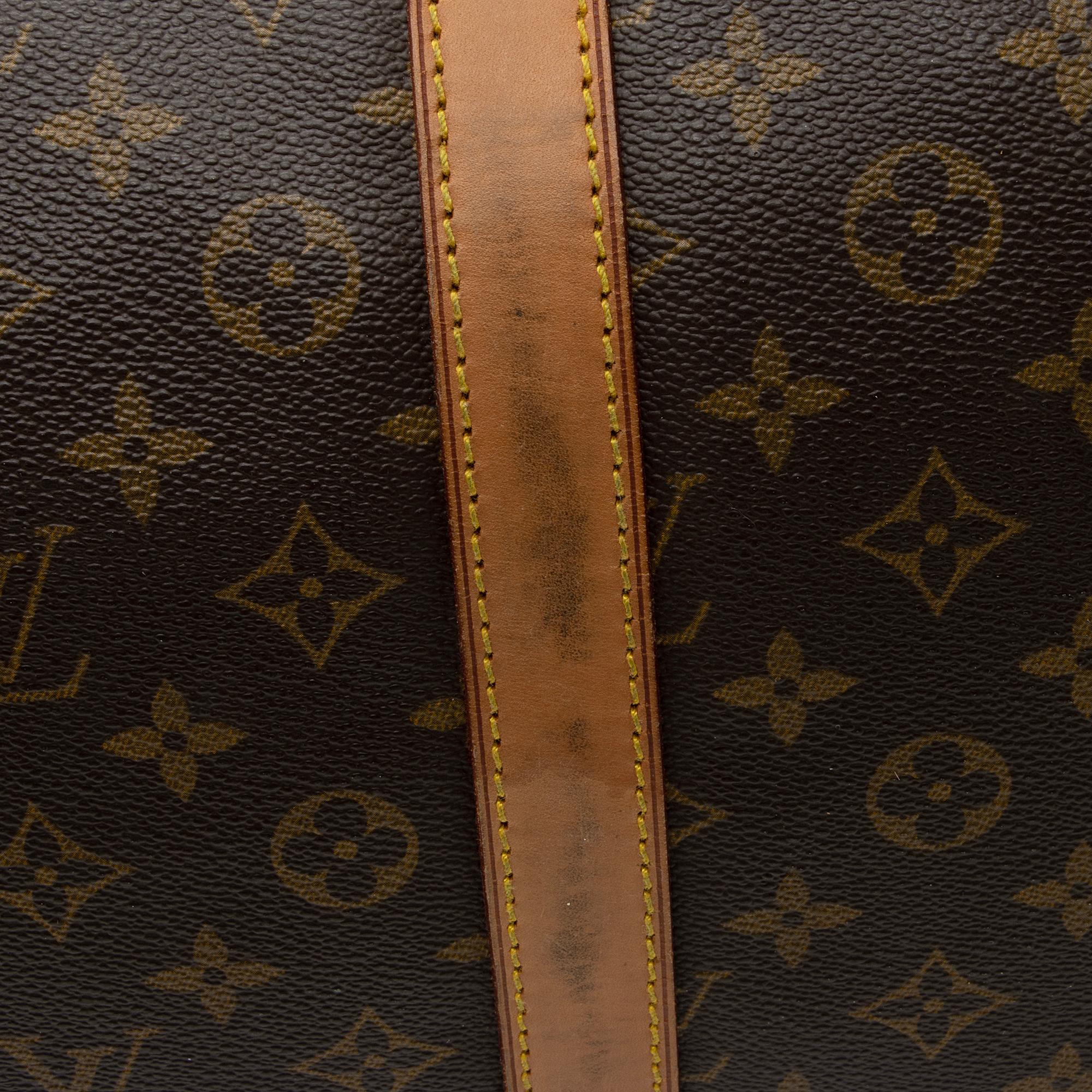 Louis Vuitton Vintage Monogram Canvas Keepall 55 Duffle Bag (SHF-s4h4Kj) - Image 19