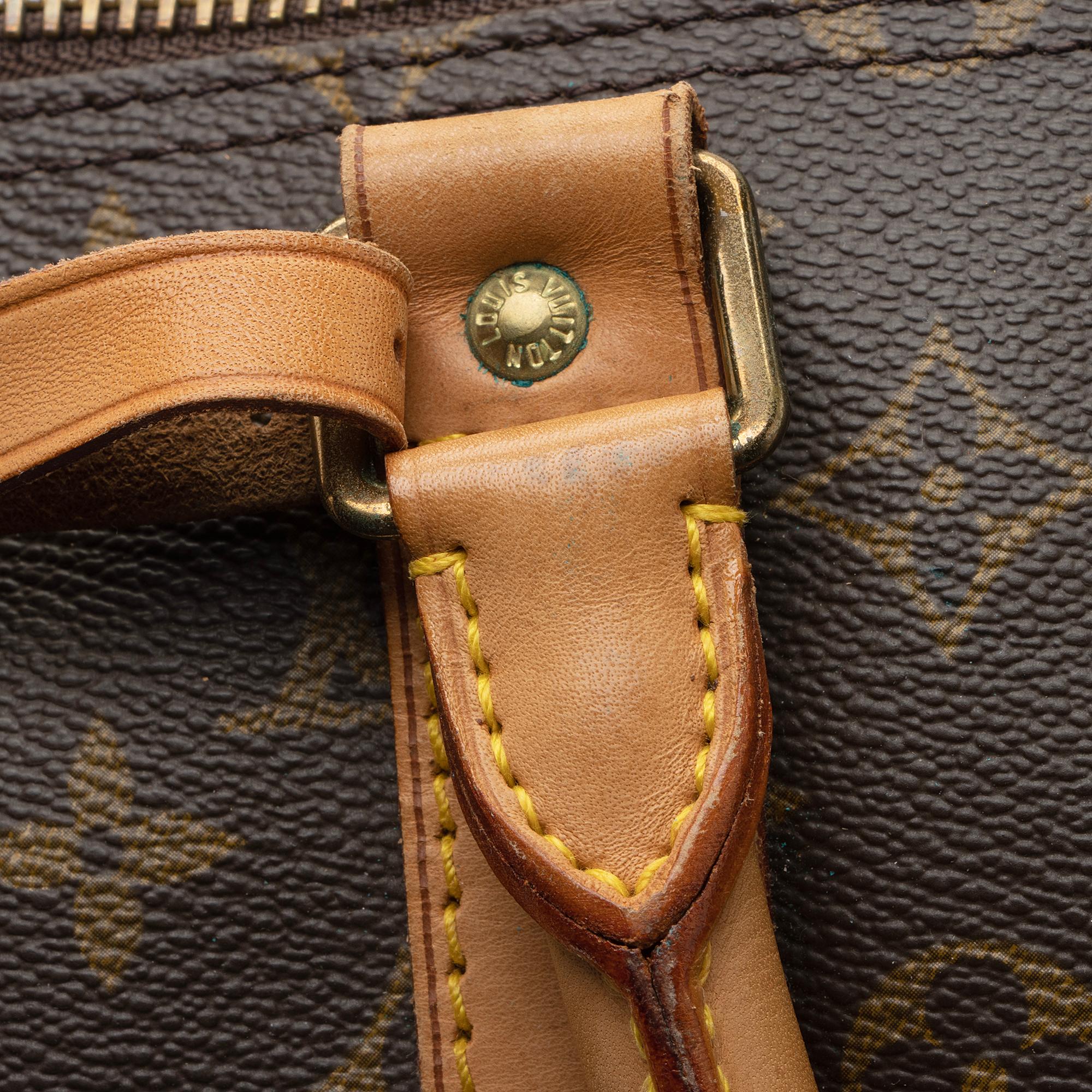 Louis Vuitton Vintage Monogram Canvas Keepall 55 Duffle Bag (SHF-s4h4Kj) - Image 18