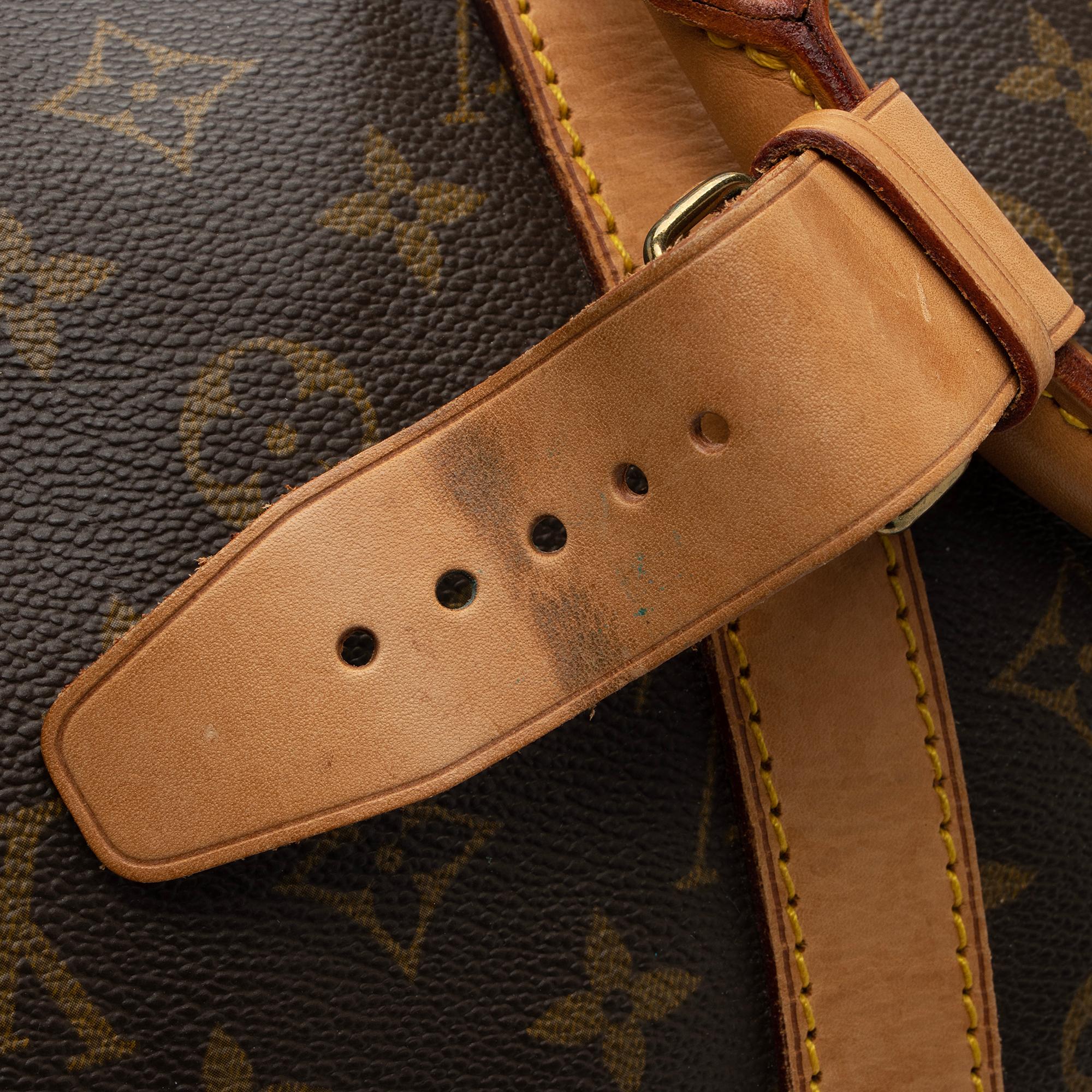 Louis Vuitton Vintage Monogram Canvas Keepall 55 Duffle Bag (SHF-s4h4Kj) - Image 9