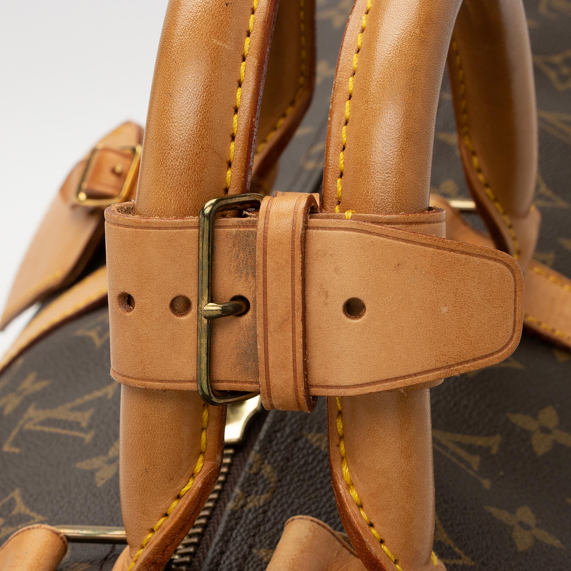 Louis Vuitton Vintage Monogram Canvas Keepall 55 Duffle Bag (SHF-s4h4Kj) - Image 13