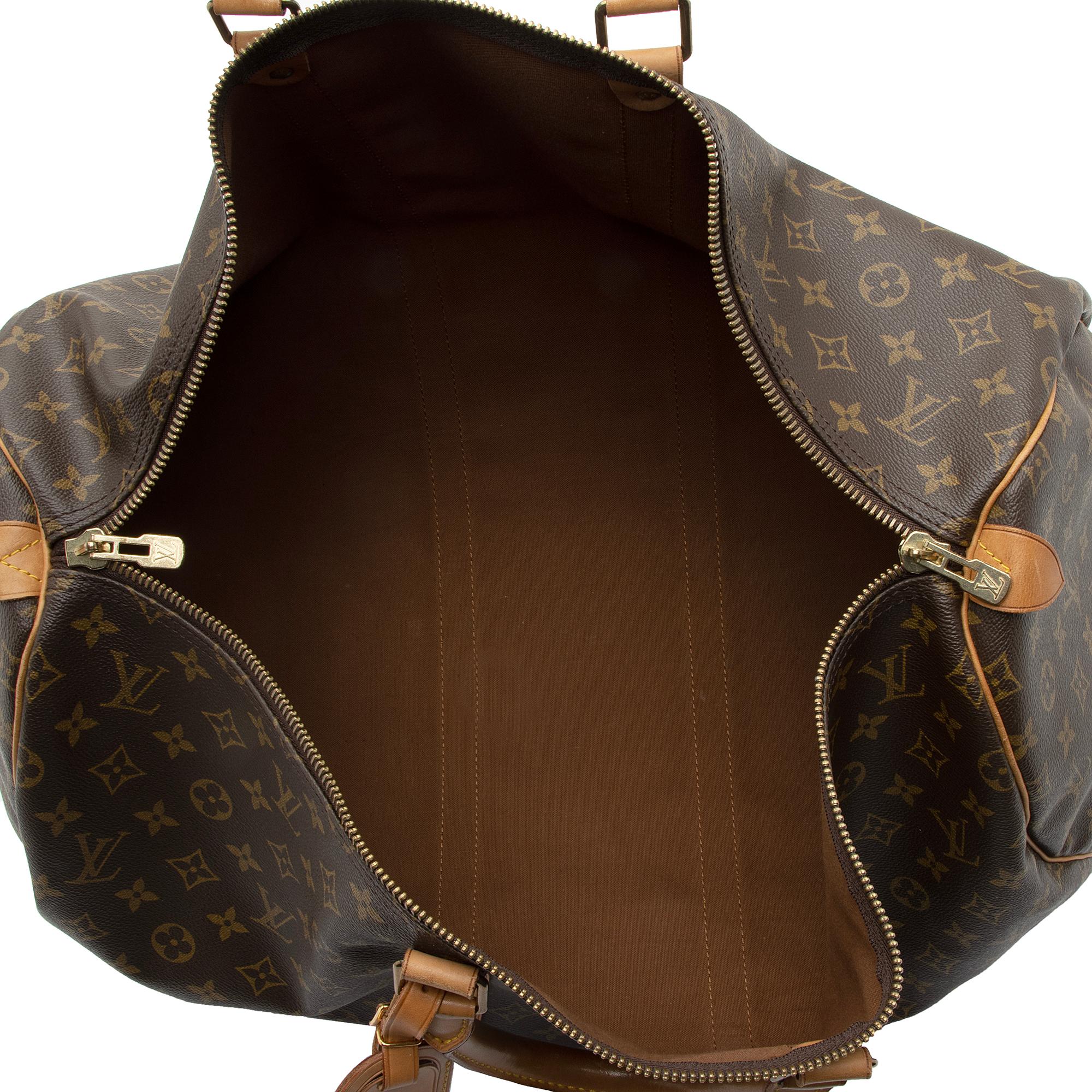 Louis Vuitton Vintage Monogram Canvas Keepall 55 Duffle Bag (SHF-s4h4Kj) - Image 6