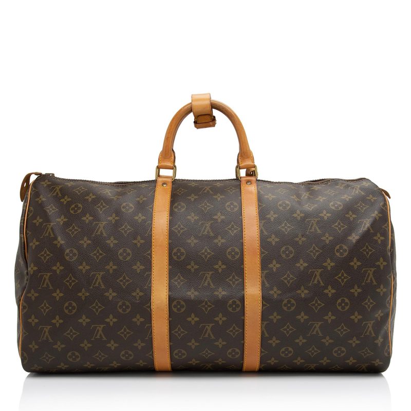 Louis Vuitton Vintage Monogram Canvas Keepall 55 Duffle Bag (SHF-YIKVeb) - Image 2