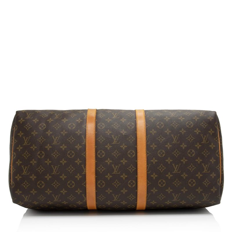 Louis Vuitton Vintage Monogram Canvas Keepall 55 Duffle Bag (SHF-YIKVeb) - Image 3