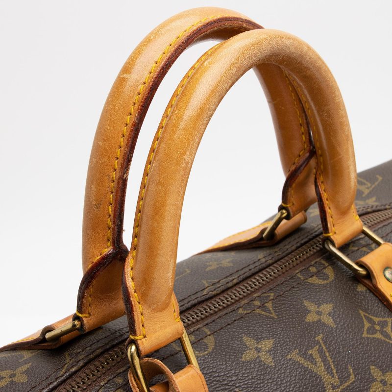 Louis Vuitton Vintage Monogram Canvas Keepall 55 Duffle Bag (SHF-YIKVeb) - Image 16