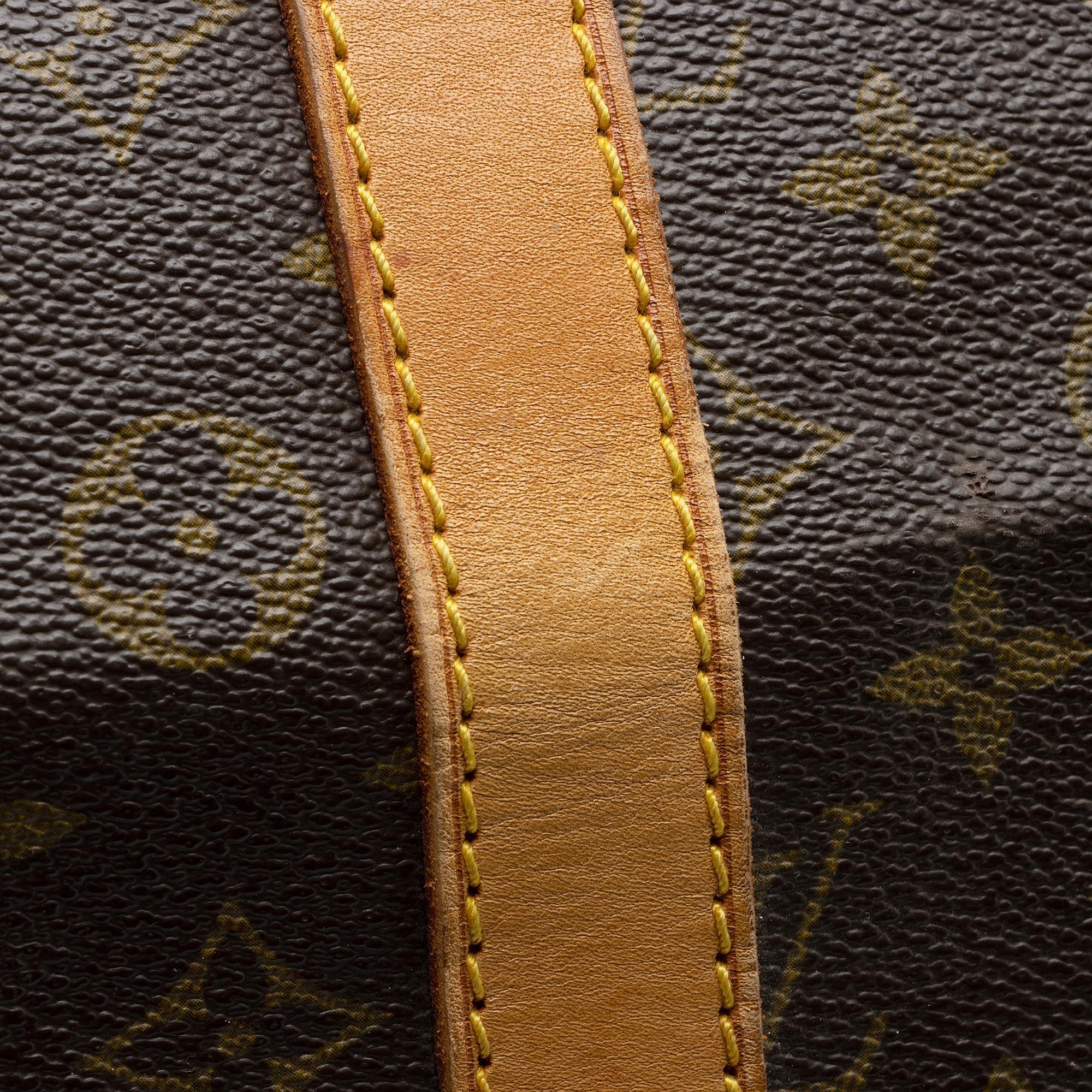 Louis Vuitton Vintage Monogram Canvas Keepall 55 Duffle Bag (SHF-YIKVeb) - Image 17