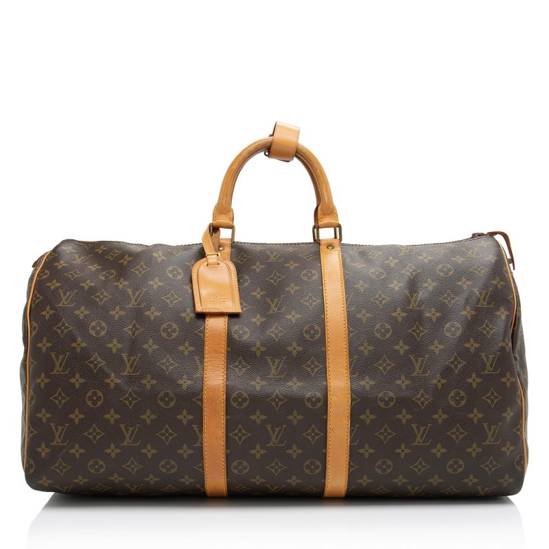Louis Vuitton Vintage Monogram Canvas Keepall 55 Duffle Bag (SHF-YIKVeb) - Image 20