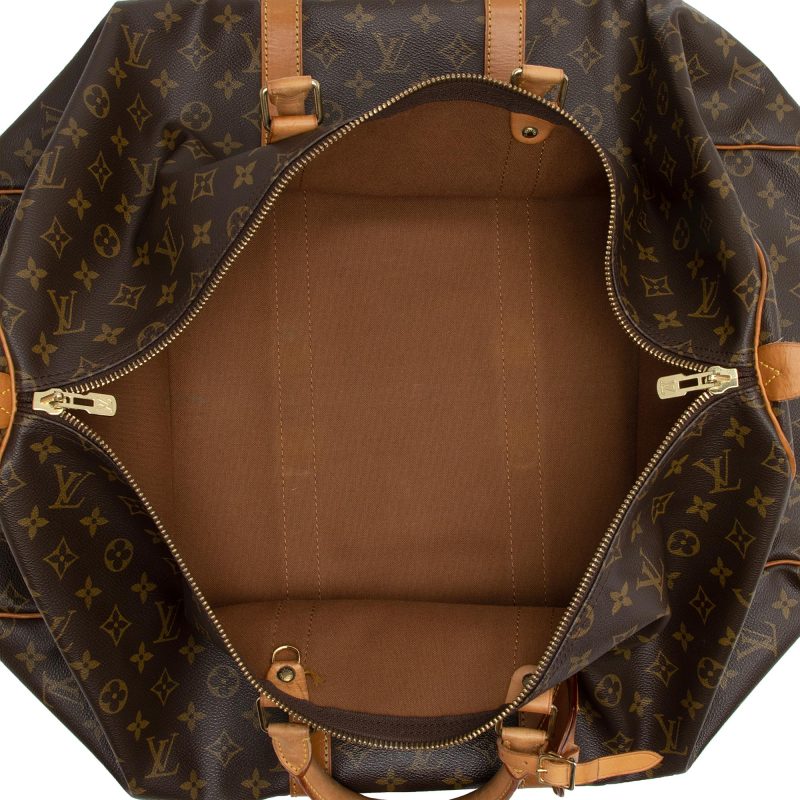 Louis Vuitton Vintage Monogram Canvas Keepall 55 Duffle Bag (SHF-7T21wA) - Image 6
