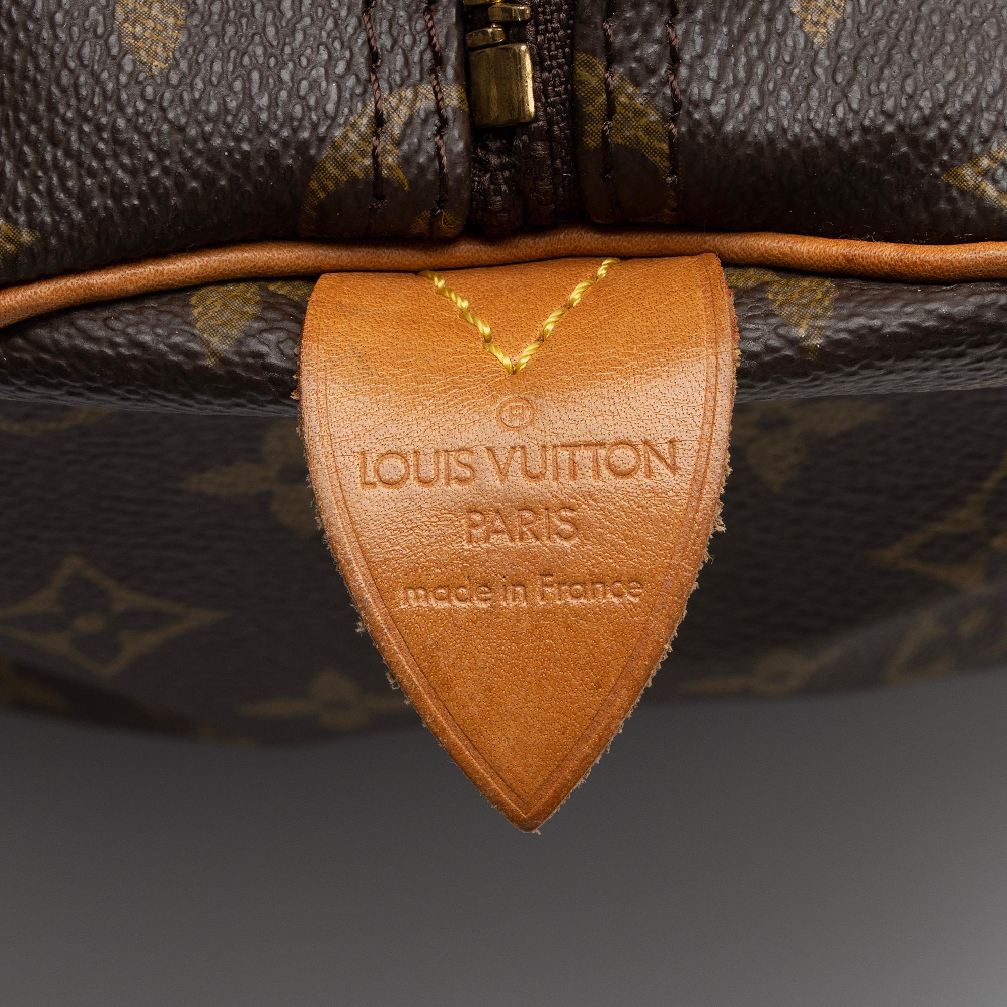 Louis Vuitton Vintage Monogram Canvas Keepall 55 Duffle Bag (SHF-7T21wA) - Image 7