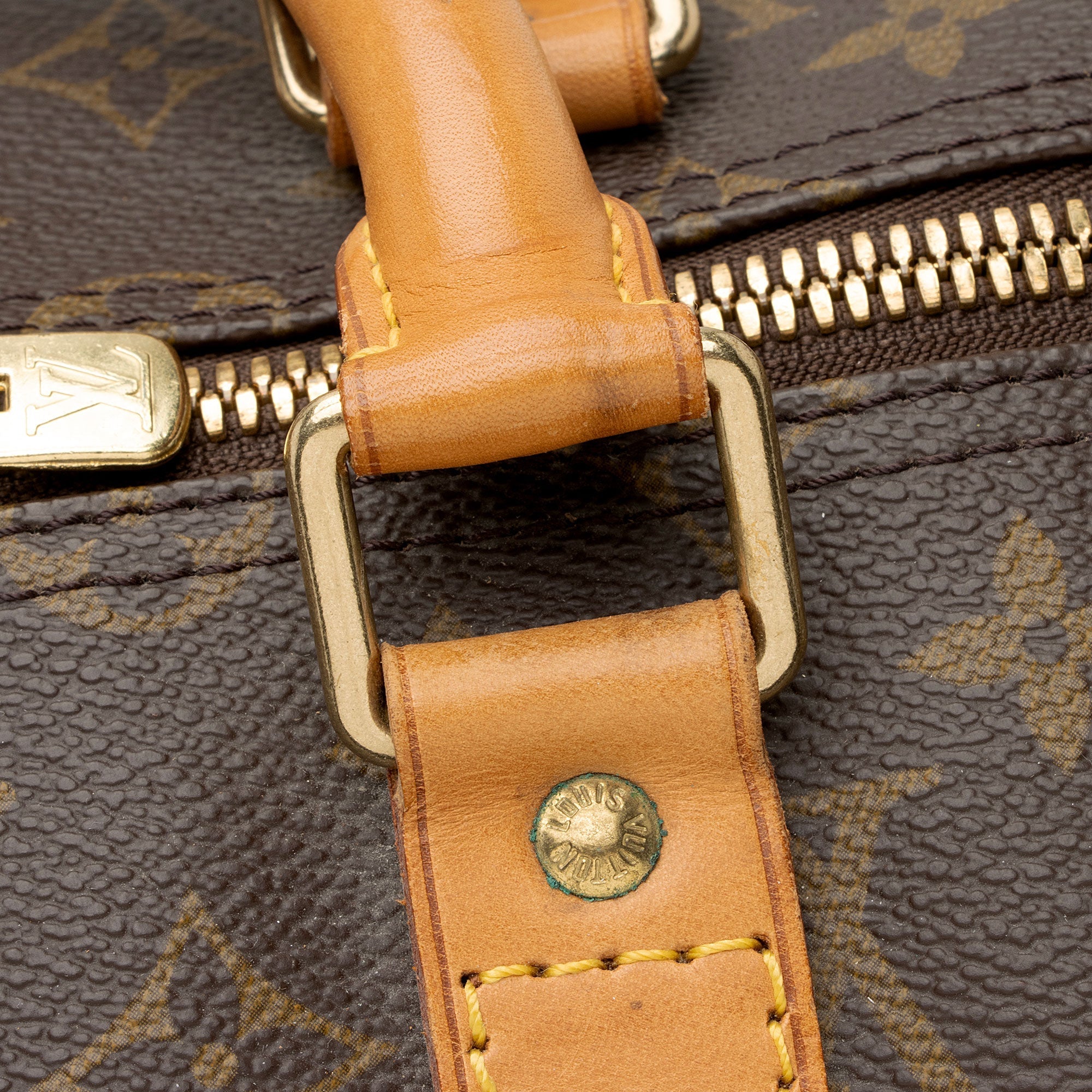 Louis Vuitton Vintage Monogram Canvas Keepall 55 Duffle Bag (SHF-4qC8Sn) - Image 19