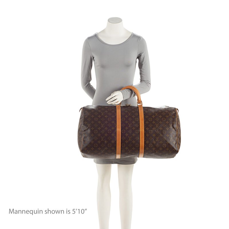 Louis Vuitton Vintage Monogram Canvas Keepall 55 Duffle Bag (SHF-4qC8Sn) - Image 4