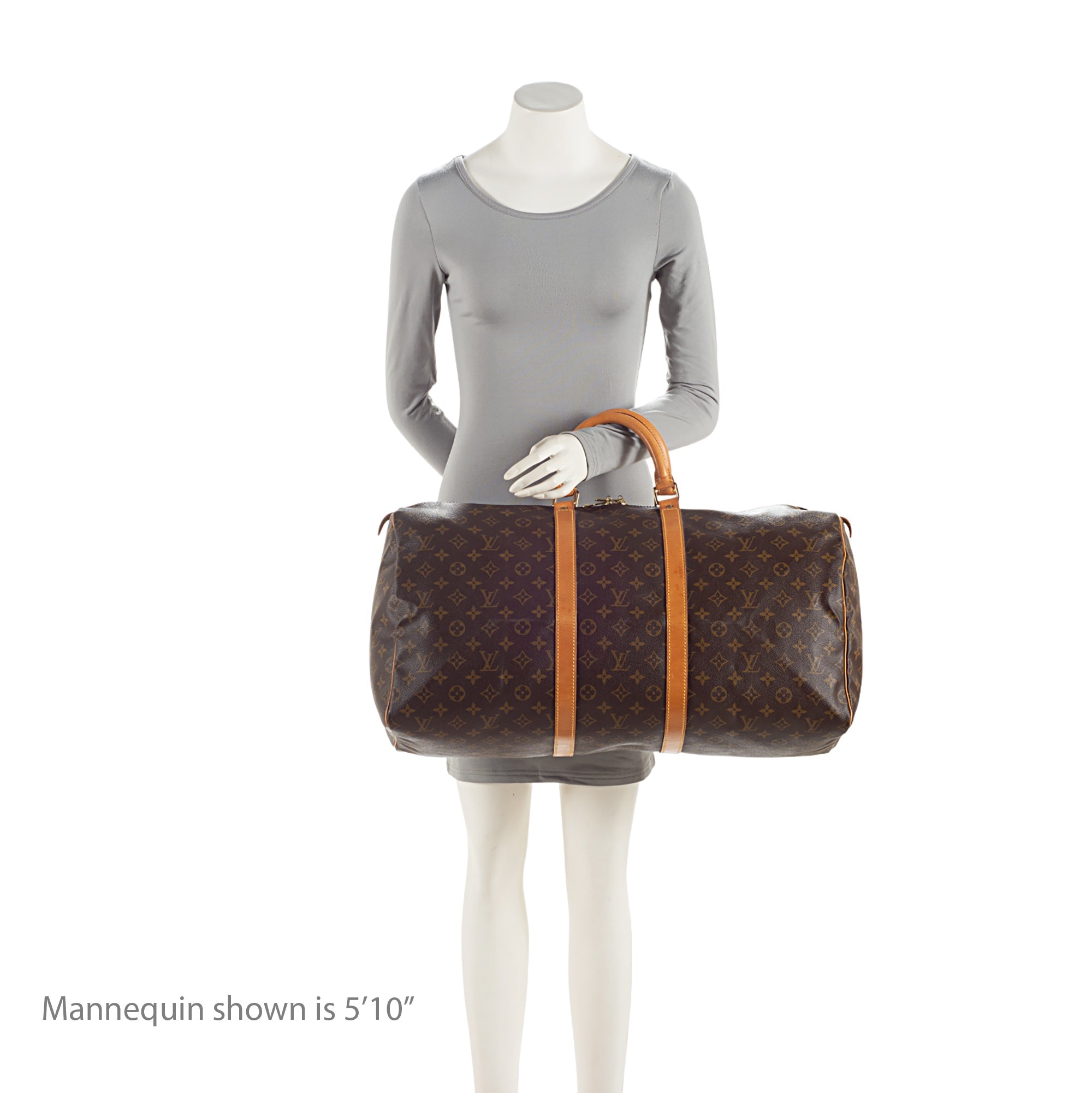 Louis Vuitton Vintage Monogram Canvas Keepall 55 Duffle Bag (SHF-4qC8Sn) - Image 4