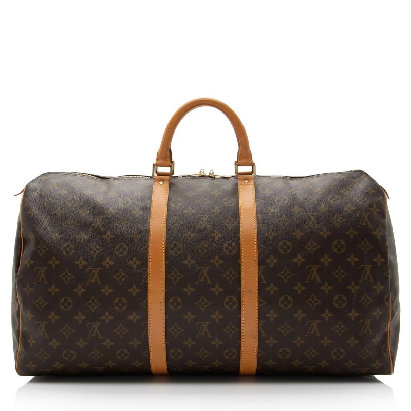 Louis Vuitton Vintage Monogram Canvas Keepall 55 Duffle Bag (SHF-xIA279) - Image 2