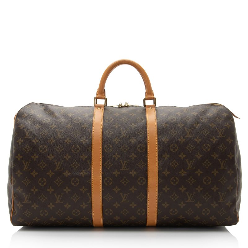 Louis Vuitton Vintage Monogram Canvas Keepall 55 Duffle Bag (SHF-xIA279) - Image 20