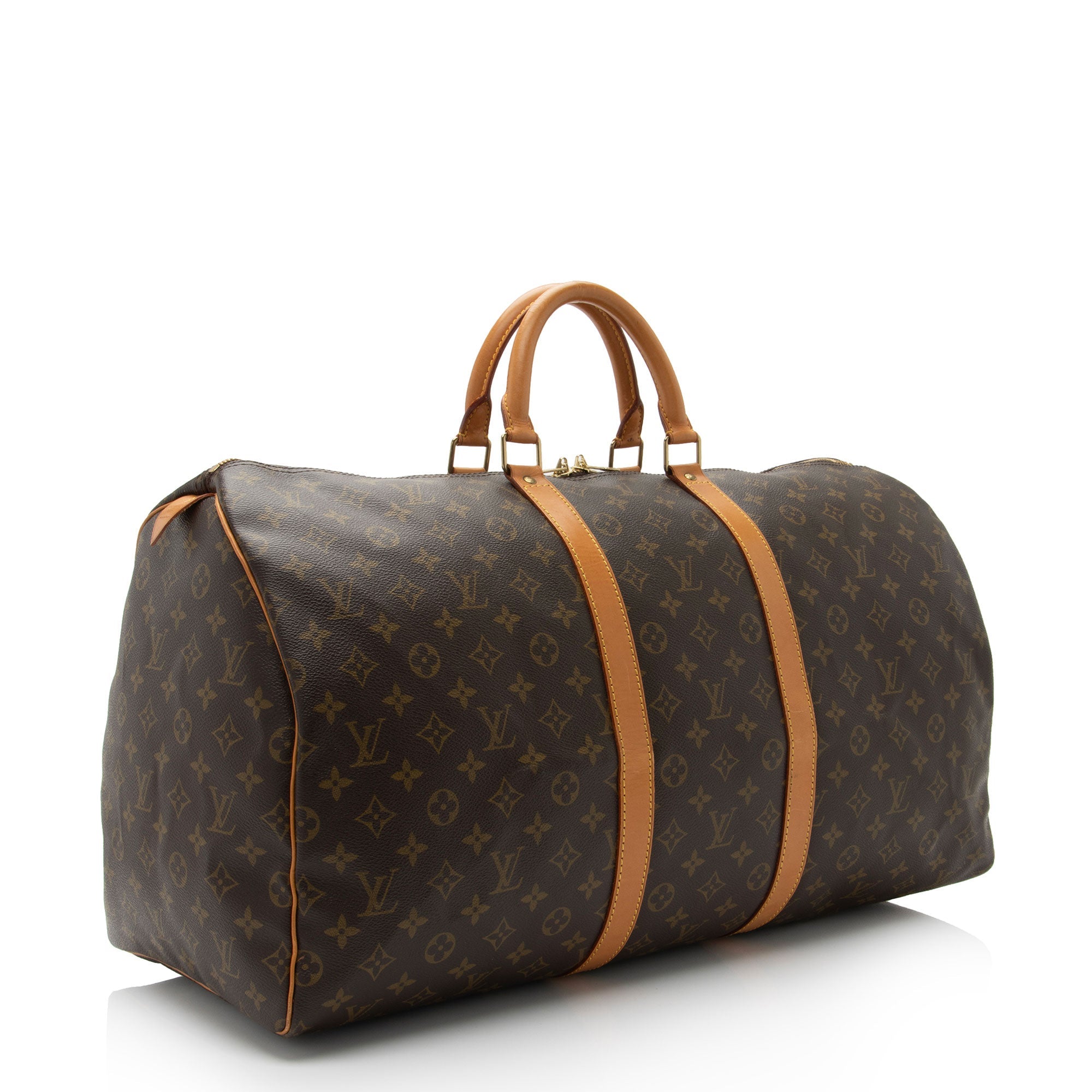 Louis Vuitton Vintage Monogram Canvas Keepall 55 Duffle Bag (SHF-xIA279)
