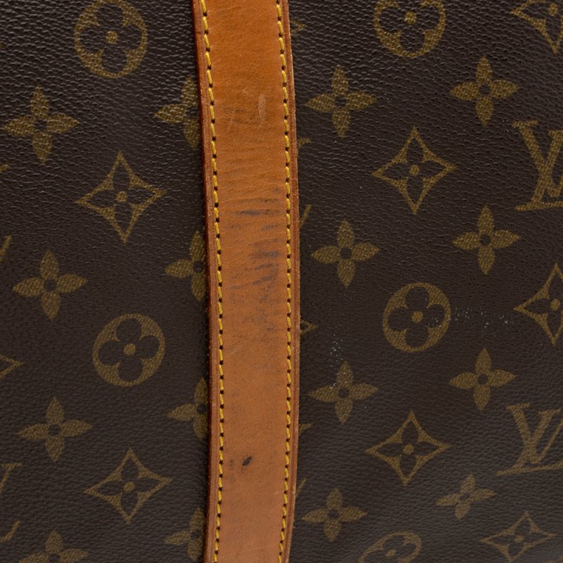 Louis Vuitton Vintage Monogram Canvas Keepall 60 Duffel Bag (SHF-16748) - Image 11