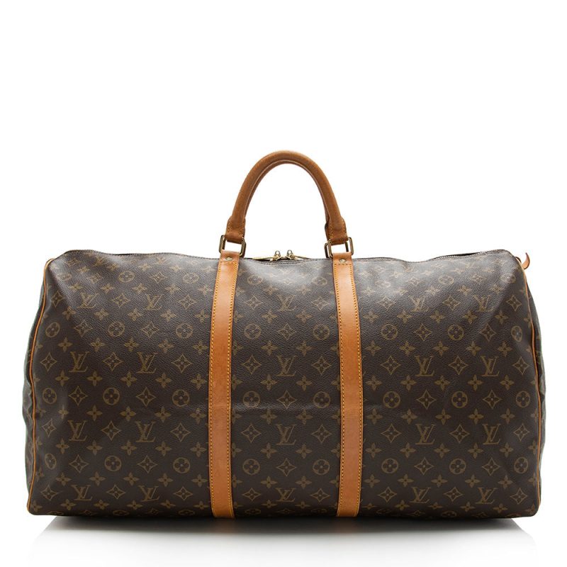 Louis Vuitton Vintage Monogram Canvas Keepall 60 Duffel Bag (SHF-16748) - Image 18