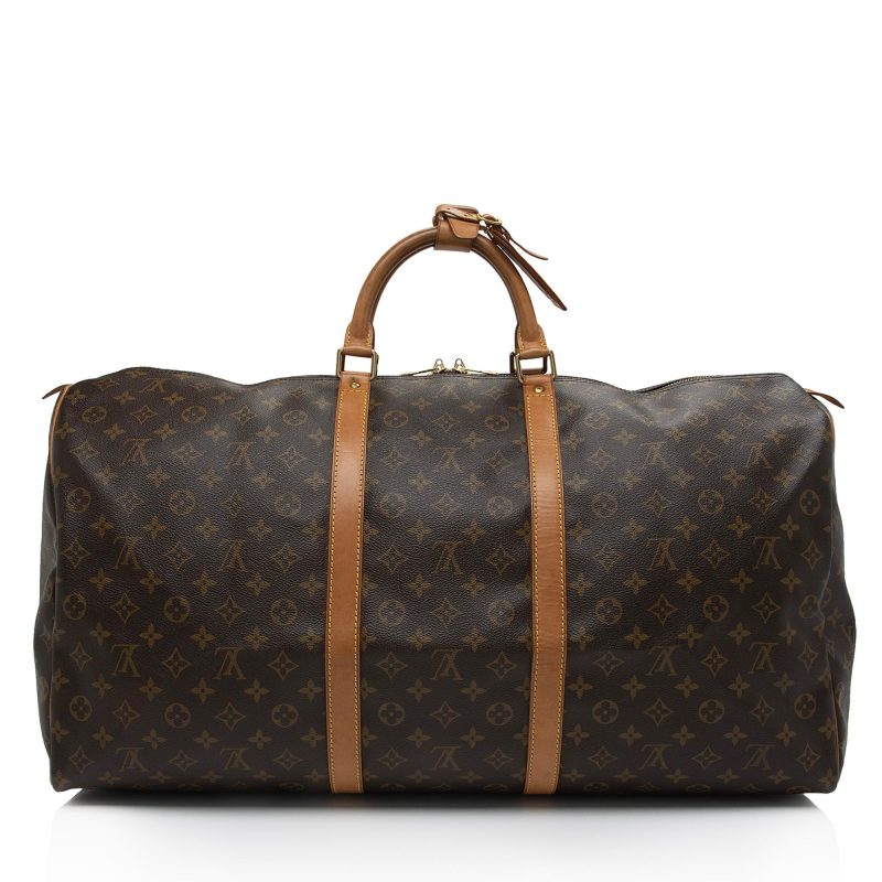Louis Vuitton Vintage Monogram Canvas Keepall 60 Duffle Bag (SHF-A1tiFm) - Image 2