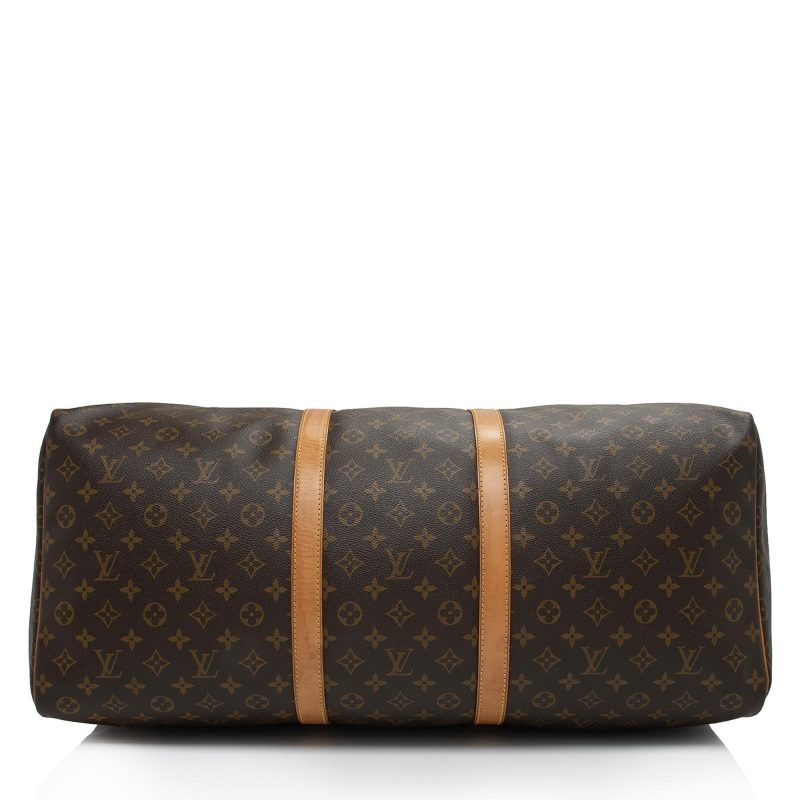 Louis Vuitton Vintage Monogram Canvas Keepall 60 Duffle Bag (SHF-A1tiFm) - Image 3