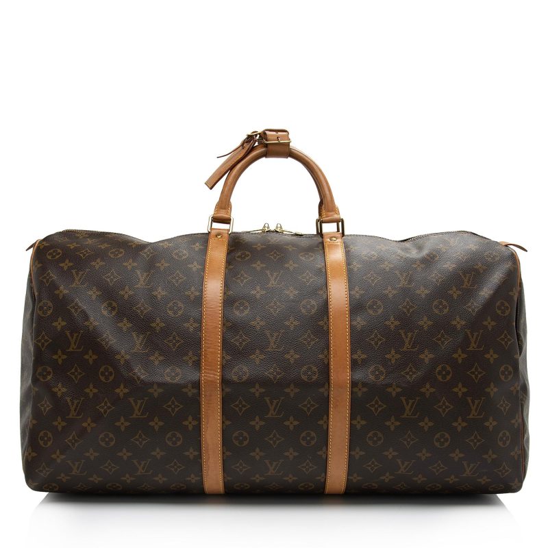 Louis Vuitton Vintage Monogram Canvas Keepall 60 Duffle Bag (SHF-A1tiFm) - Image 18