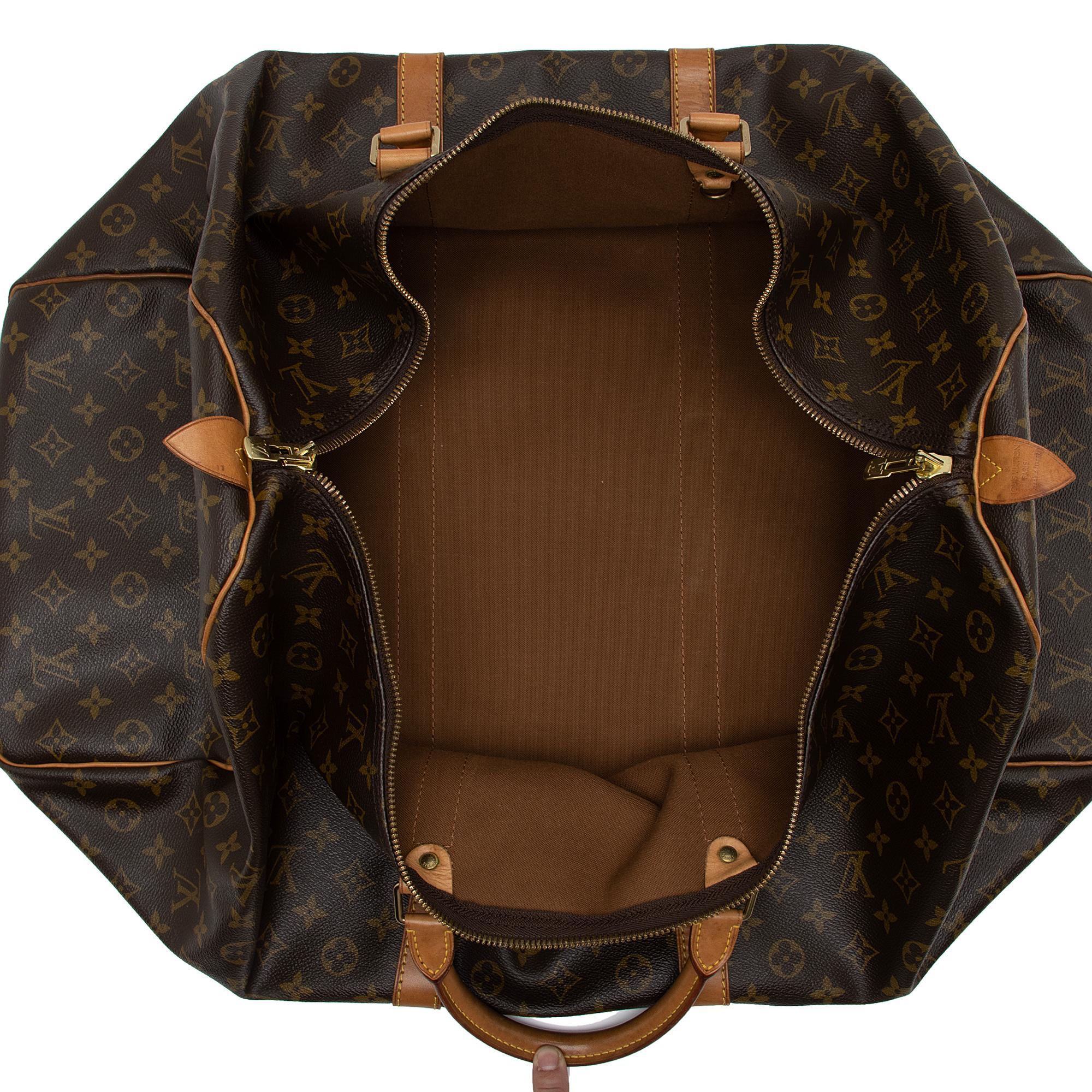 Louis Vuitton Vintage Monogram Canvas Keepall 60 Duffle Bag (SHF-A1tiFm) - Image 5
