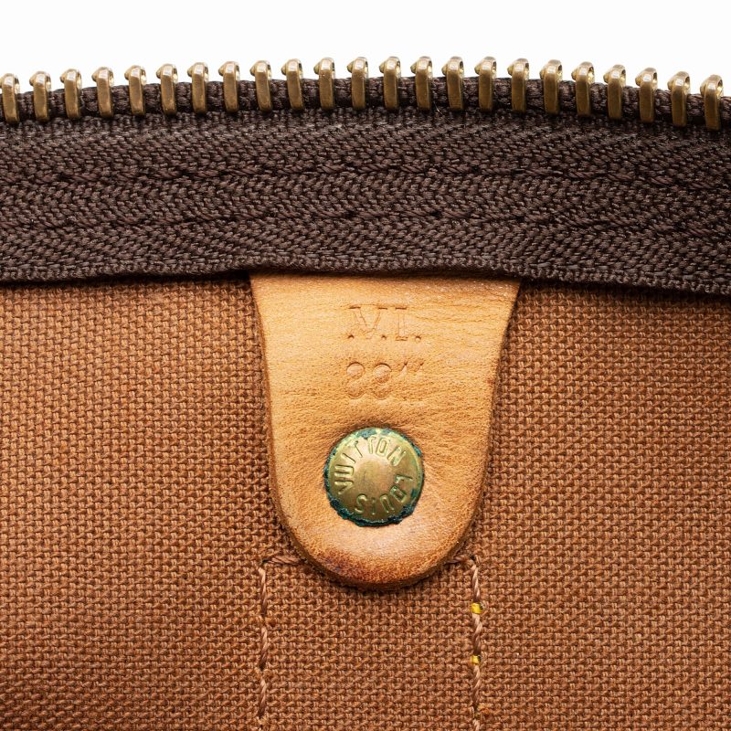 Louis Vuitton Vintage Monogram Canvas Keepall Bandouliere 45 Duffle Bag (SHF-23676) - Image 5