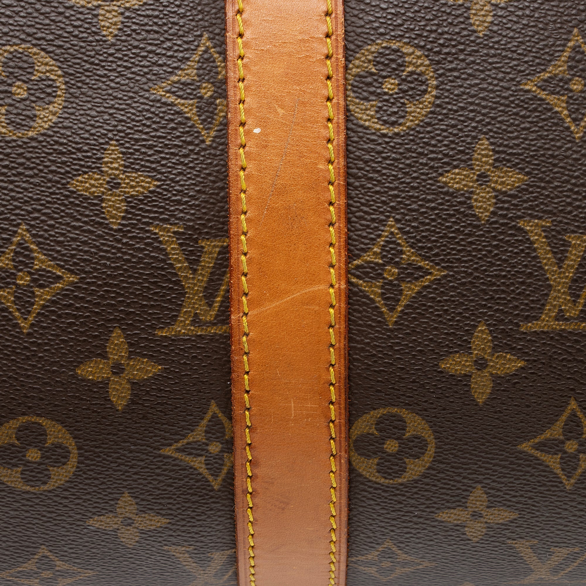 Louis Vuitton Vintage Monogram Canvas Keepall Bandouliere 45 Duffle Bag (SHF-23676) - Image 17