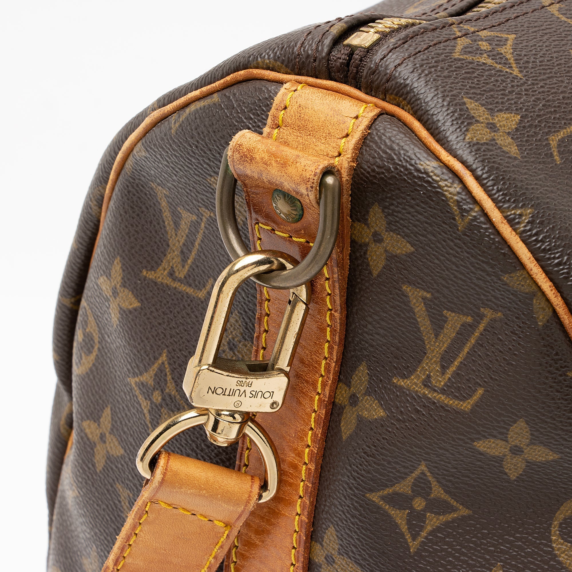 Louis Vuitton Vintage Monogram Canvas Keepall Bandouliere 45 Duffle Bag (SHF-23676) - Image 15