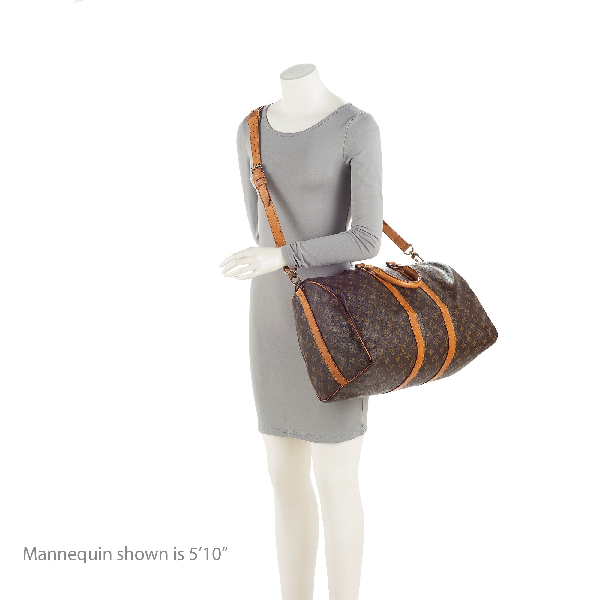 Louis Vuitton Vintage Monogram Canvas Keepall Bandouliere 45 Duffle Bag (SHF-23676) - Image 4