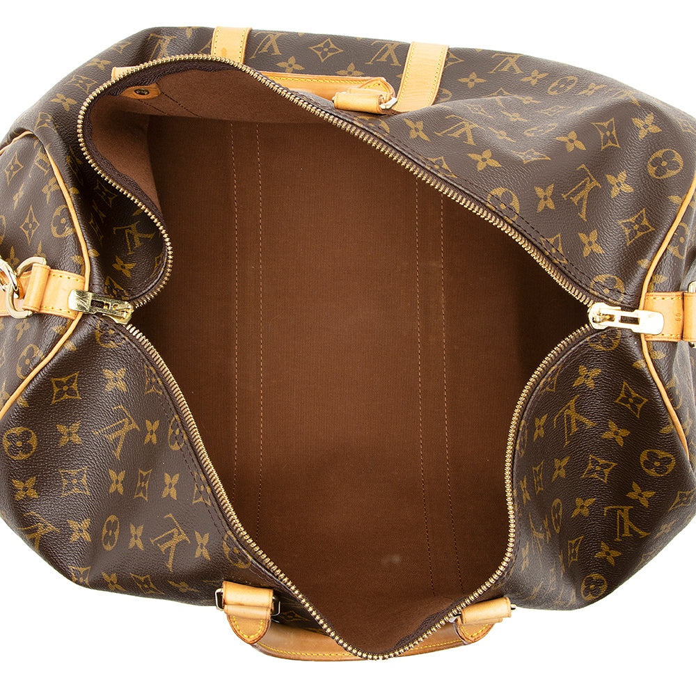 Louis Vuitton Vintage Monogram Canvas Keepall Bandouliere 50 Duffel Bag - FINAL SALE (SHF-20312) - Image 6