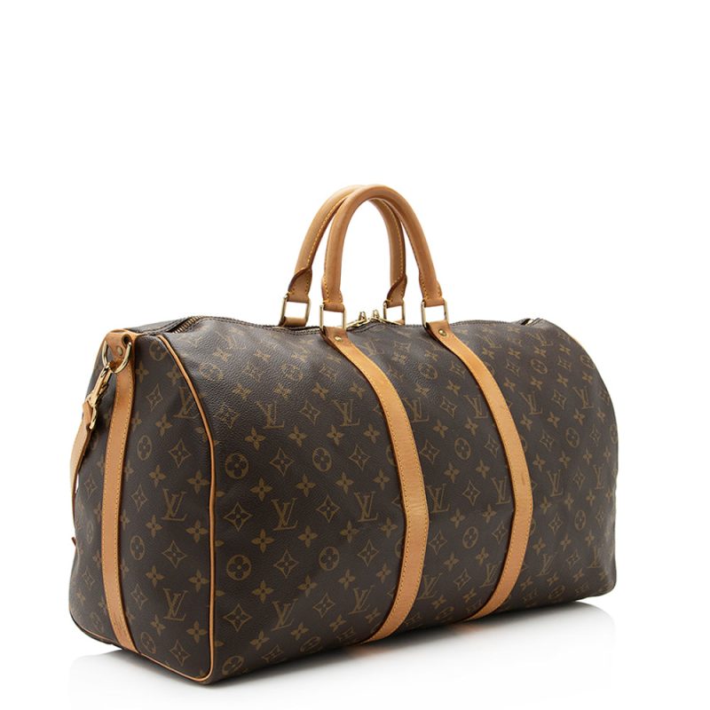 Louis Vuitton Vintage Monogram Canvas Keepall Bandouliere 50 Duffel Bag - FINAL SALE (SHF-20312)
