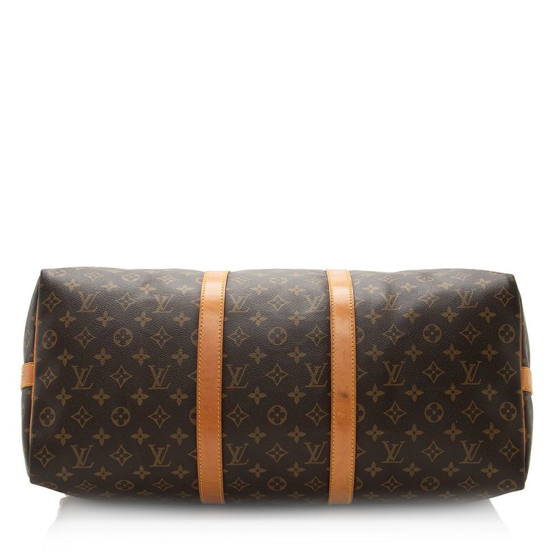 Louis Vuitton Vintage Monogram Canvas Keepall Bandouliere 50 Duffle Bag (SHF-20373) - Image 3