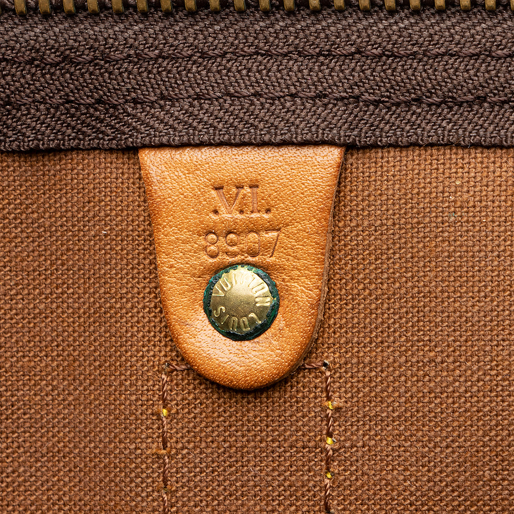 Louis Vuitton Vintage Monogram Canvas Keepall Bandouliere 50 Duffle Bag (SHF-20373) - Image 5