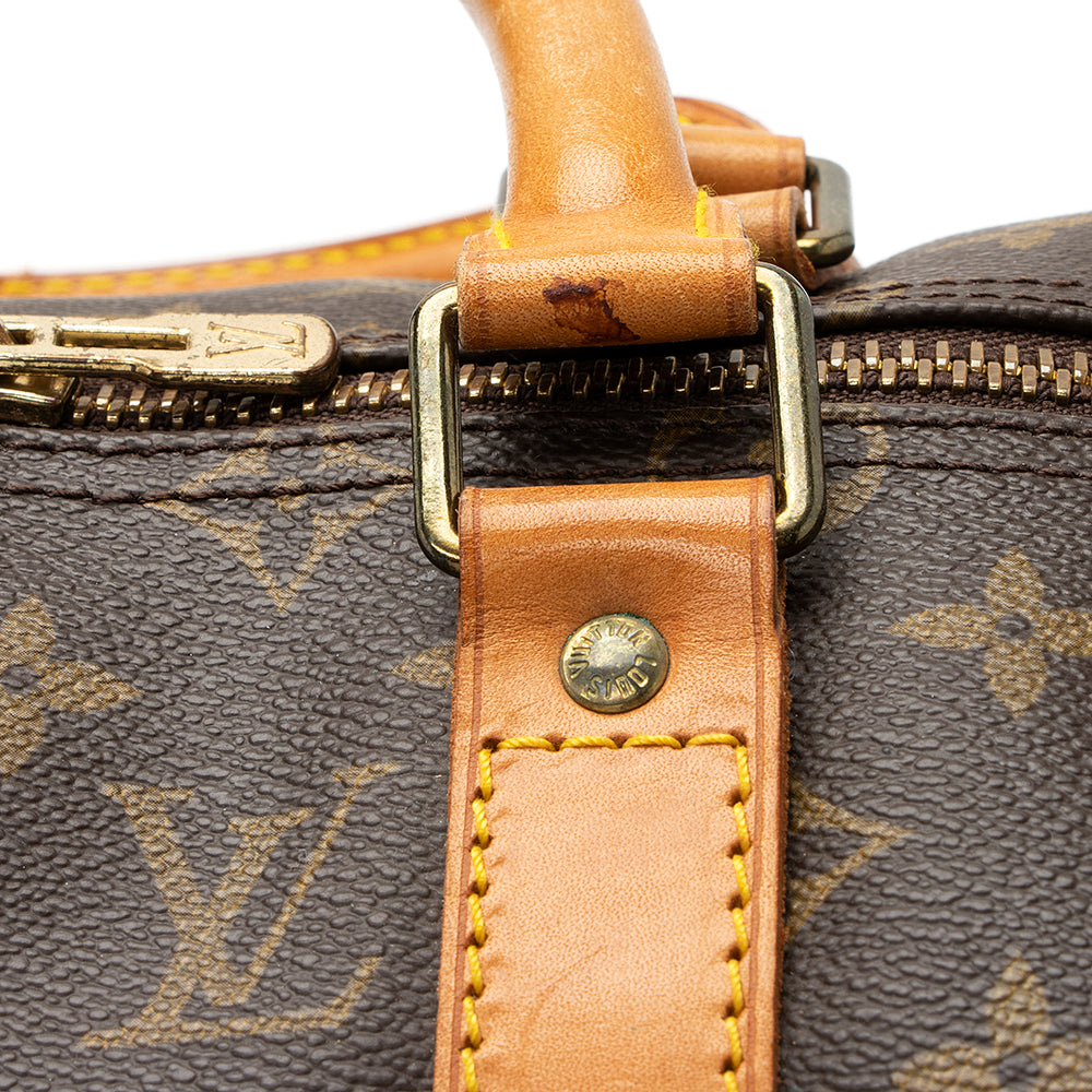 Louis Vuitton Vintage Monogram Canvas Keepall Bandouliere 50 Duffle Bag (SHF-20373) - Image 15