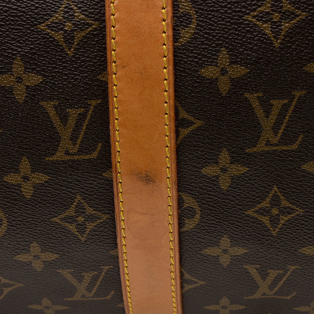 Louis Vuitton Vintage Monogram Canvas Keepall Bandouliere 50 Duffle Bag (SHF-20373) - Image 17