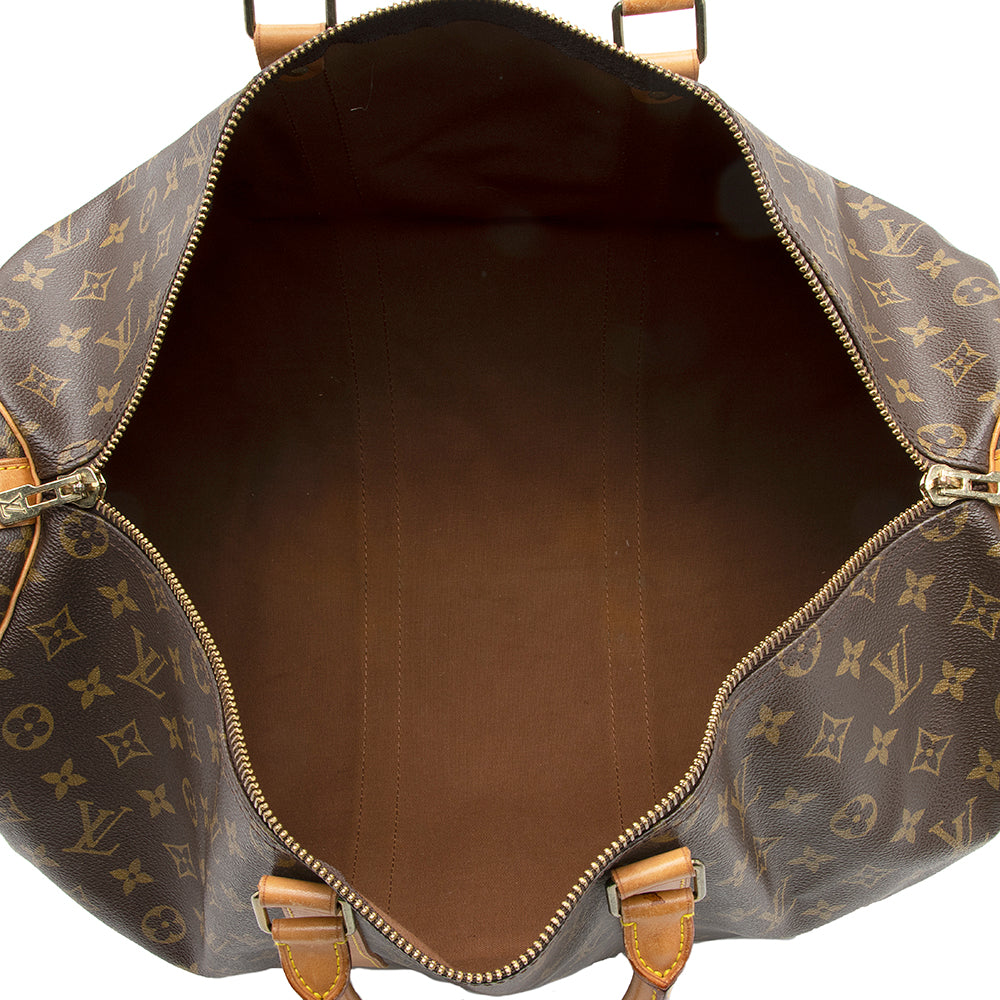 Louis Vuitton Vintage Monogram Canvas Keepall Bandouliere 50 Duffle Bag (SHF-20373) - Image 6