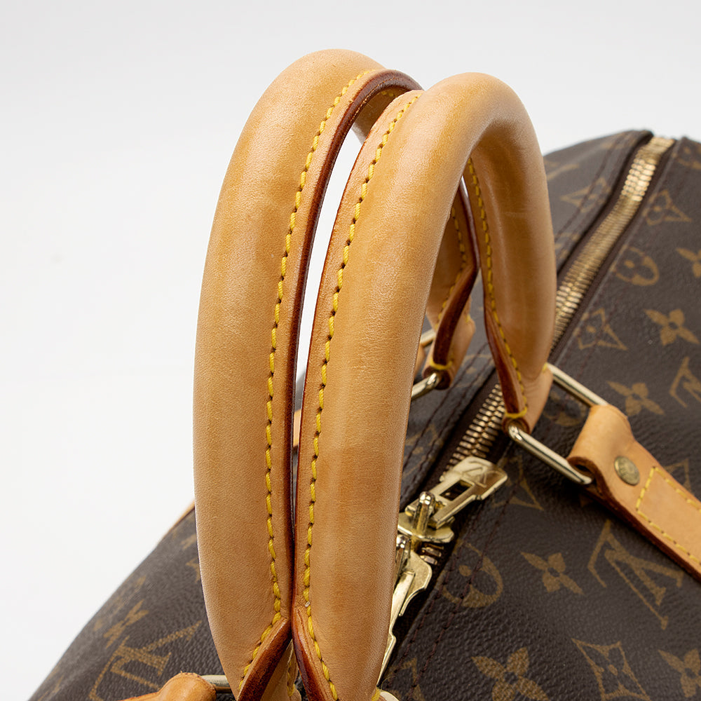 Louis Vuitton Vintage Monogram Canvas Keepall Bandouliere 50 Duffel Bag (SHF-20790) - Image 10