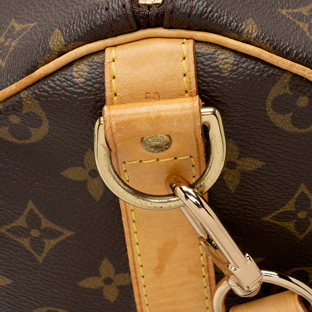 Louis Vuitton Vintage Monogram Canvas Keepall Bandouliere 50 Duffel Bag (SHF-20790) - Image 15