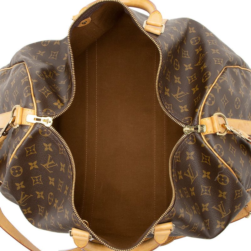 Louis Vuitton Vintage Monogram Canvas Keepall Bandouliere 50 Duffel Bag (SHF-20790) - Image 6