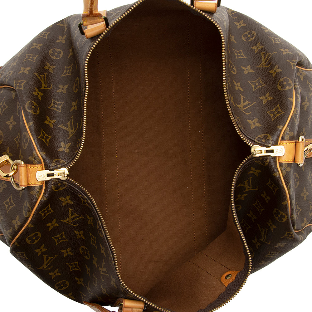 Louis Vuitton Vintage Monogram Canvas Keepall Bandouliere 50 Duffle Bag (SHF-20813) - Image 6