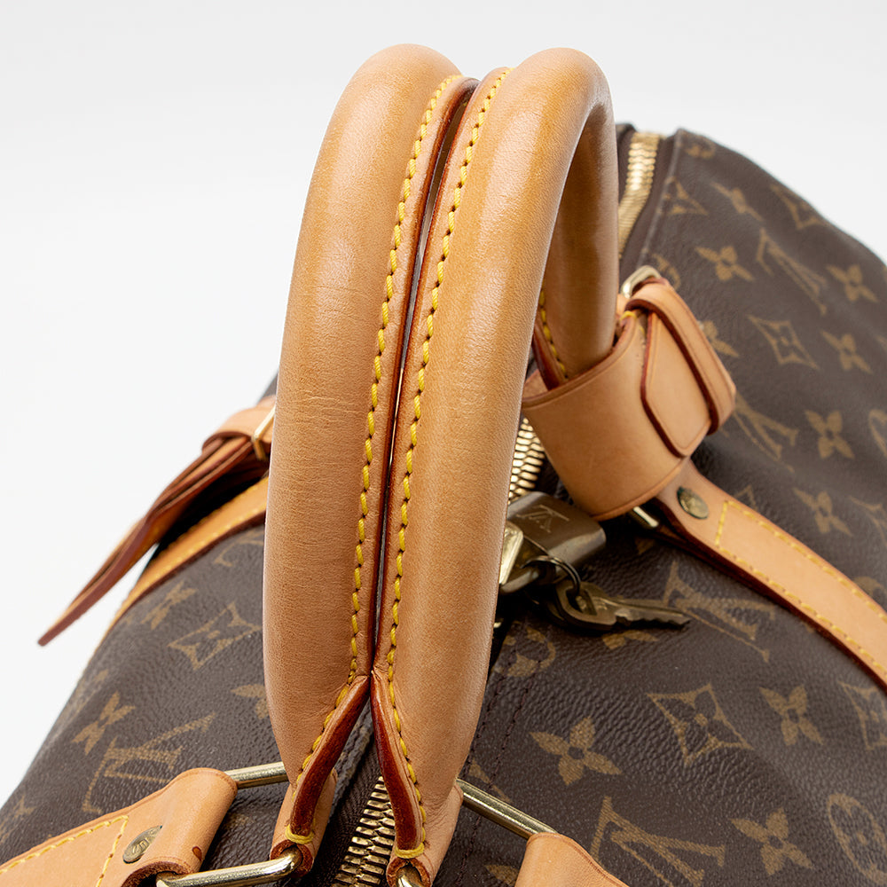 Louis Vuitton Vintage Monogram Canvas Keepall Bandouliere 50 Duffel Bag (SHF-21454) - Image 12