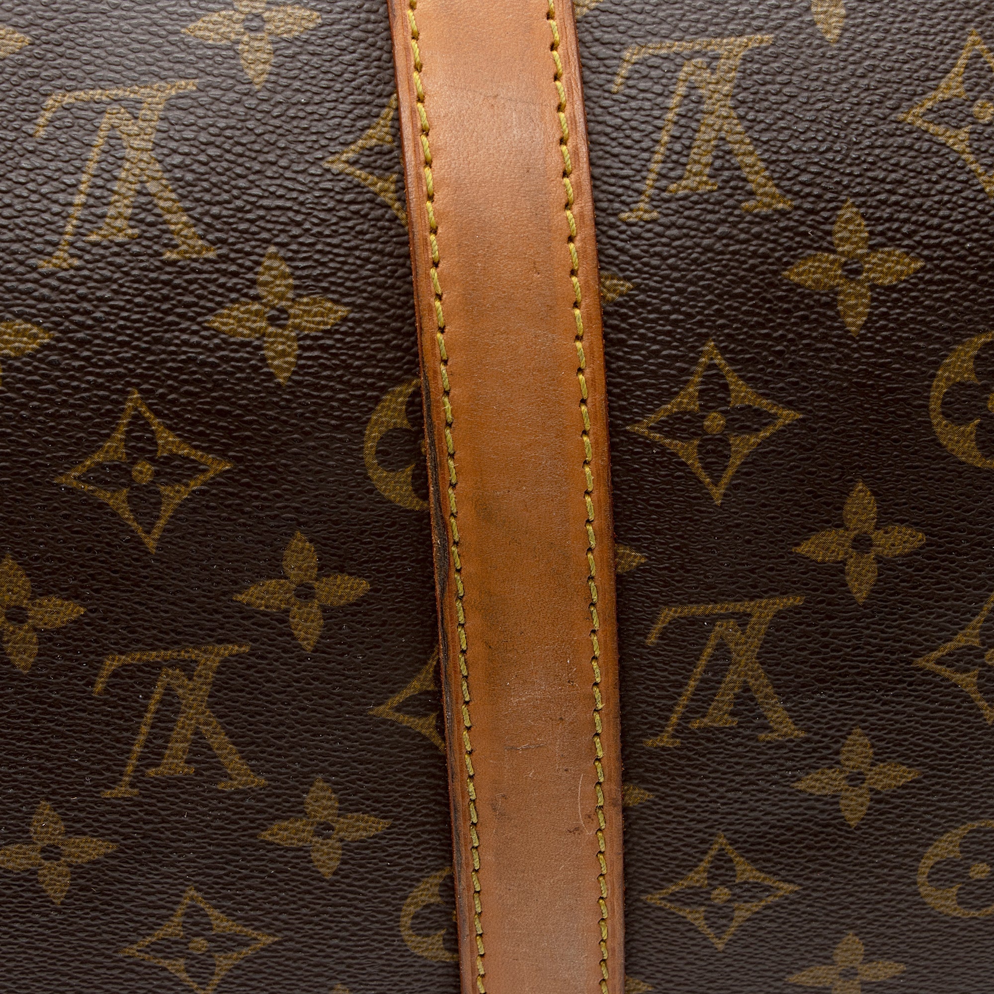 Louis Vuitton Vintage Monogram Canvas Keepall Bandouliere 50 Duffel Bag (SHF-22254) - Image 12