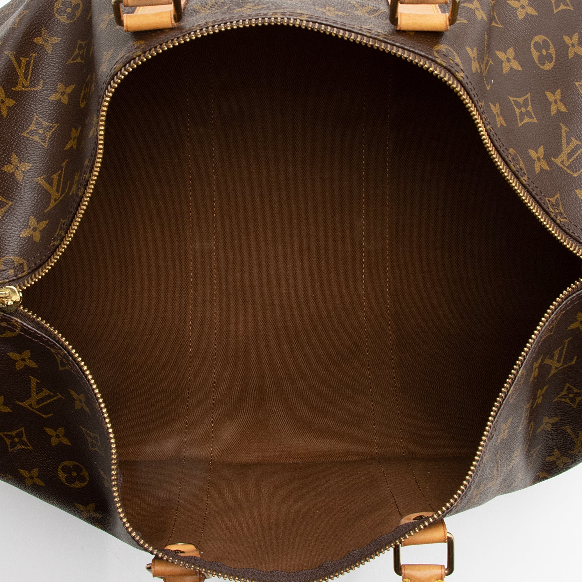 Louis Vuitton Vintage Monogram Canvas Keepall Bandouliere 50 Duffle Bag (SHF-22496) - Image 6