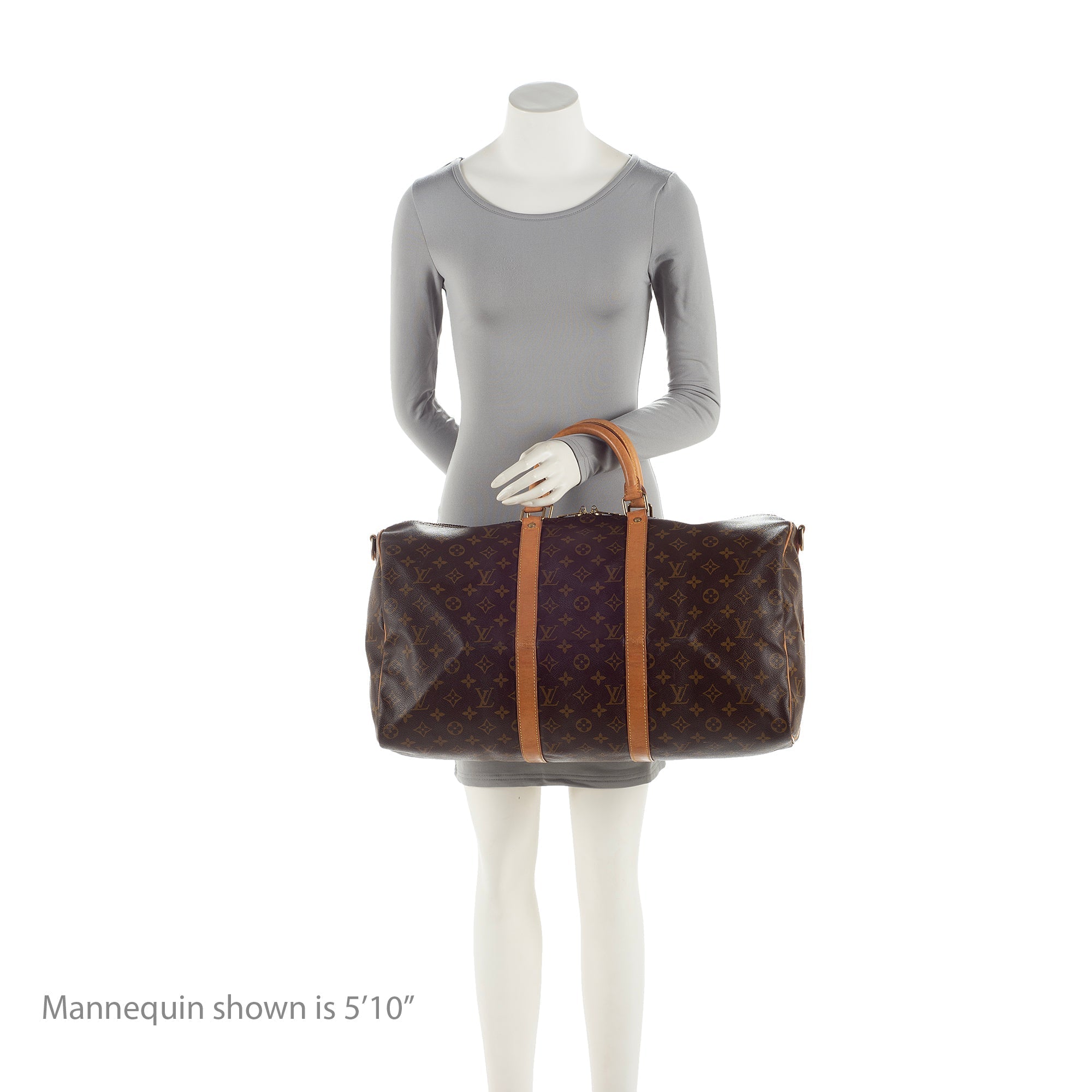 Louis Vuitton Vintage Monogram Canvas Keepall Bandouliere 50 Duffle Bag (SHF-22496) - Image 4