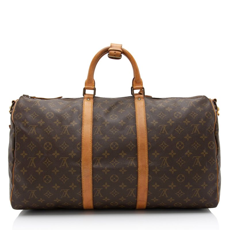 Louis Vuitton Vintage Monogram Canvas Keepall Bandouliere 50 Duffle Bag (SHF-3GGL8o) - Image 2