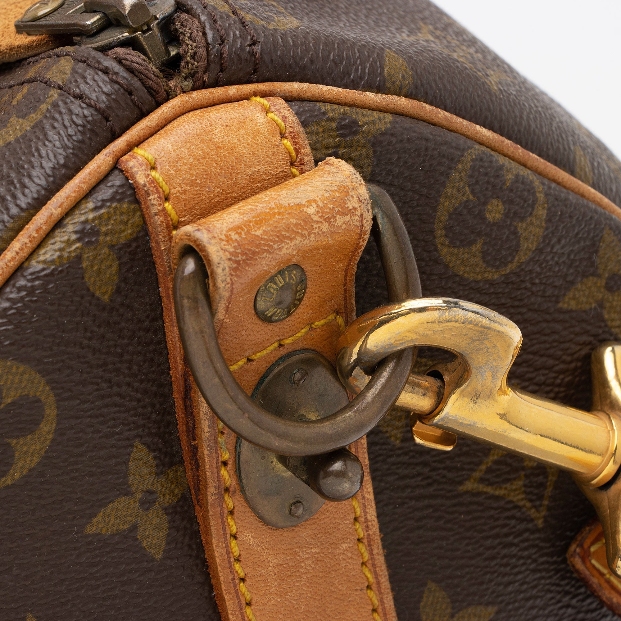 Louis Vuitton Vintage Monogram Canvas Keepall Bandouliere 50 Duffle Bag (SHF-3GGL8o) - Image 11